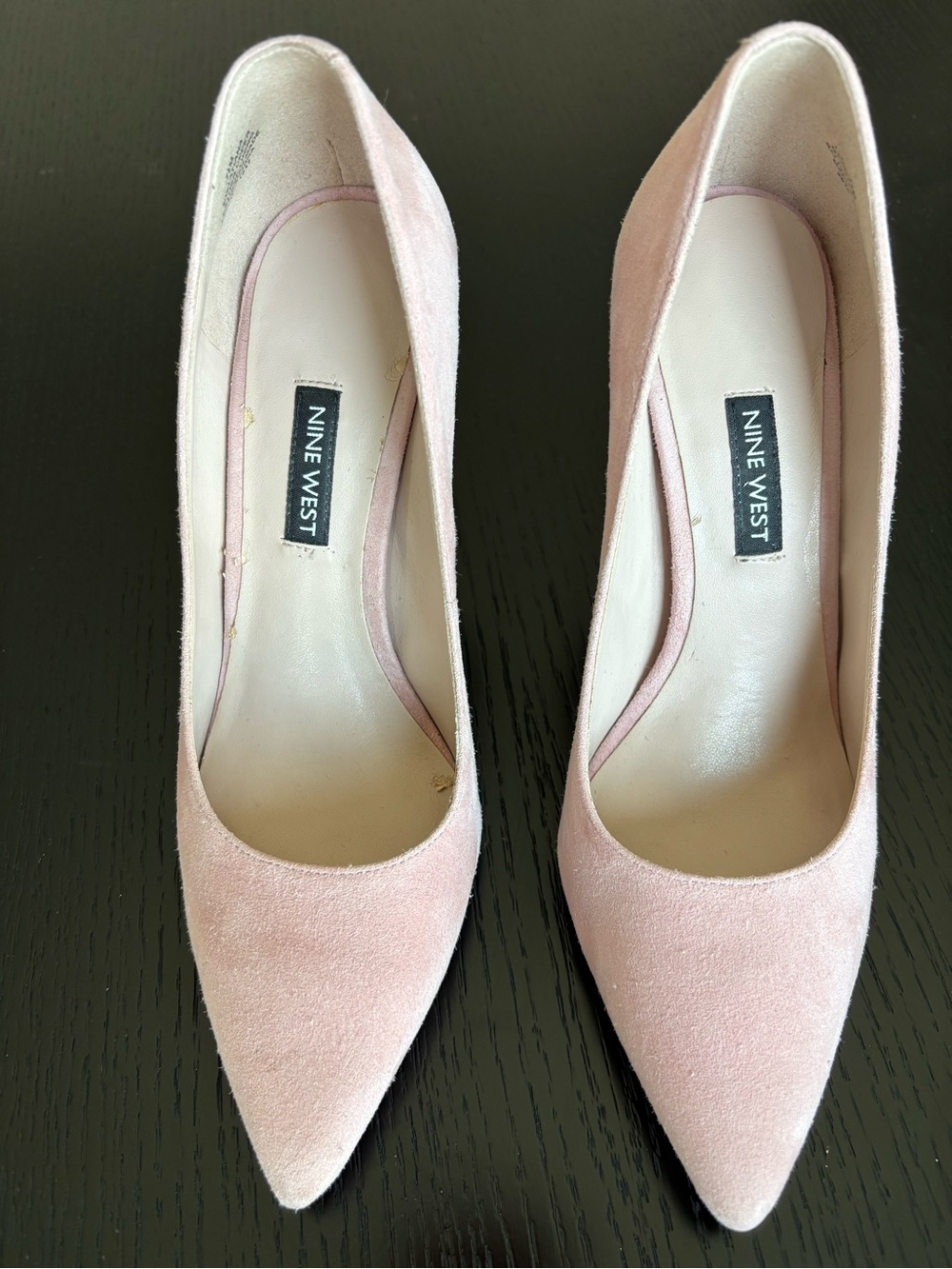 Nine West baby pink suede pumps-size 7 1/2-EUC